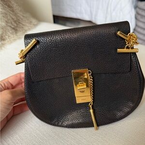 Chloe Black Drew Crossbody Bag